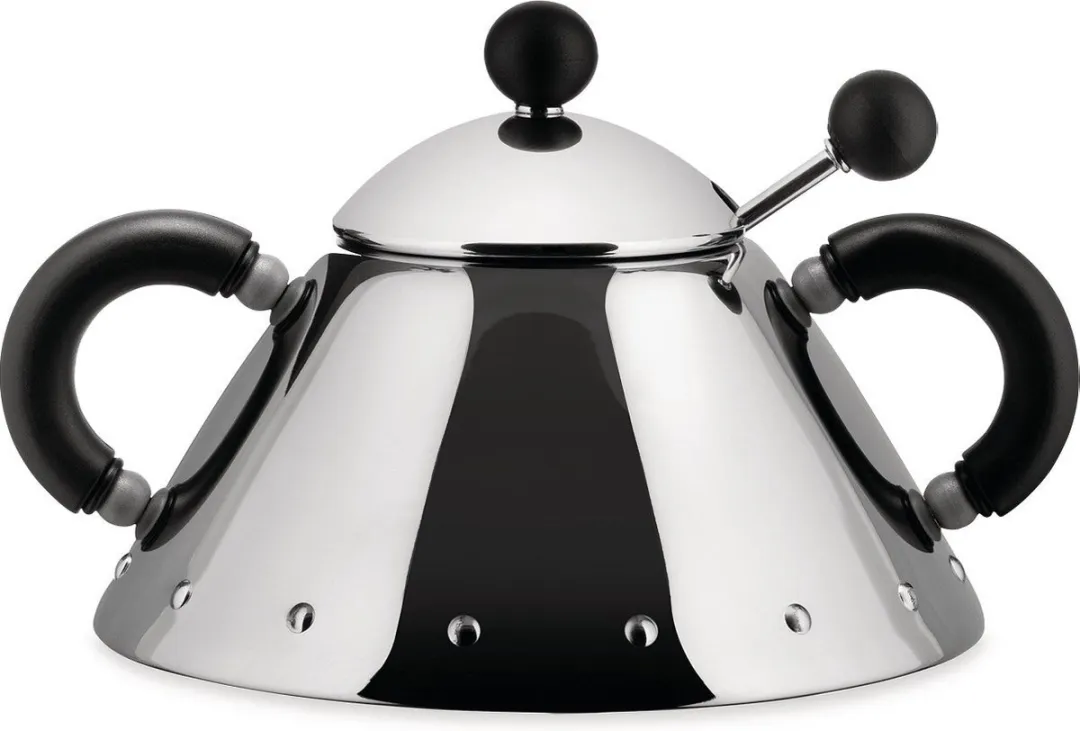 Alessi Melkkannetjes & Suikerpotjes 9097 - Zwart