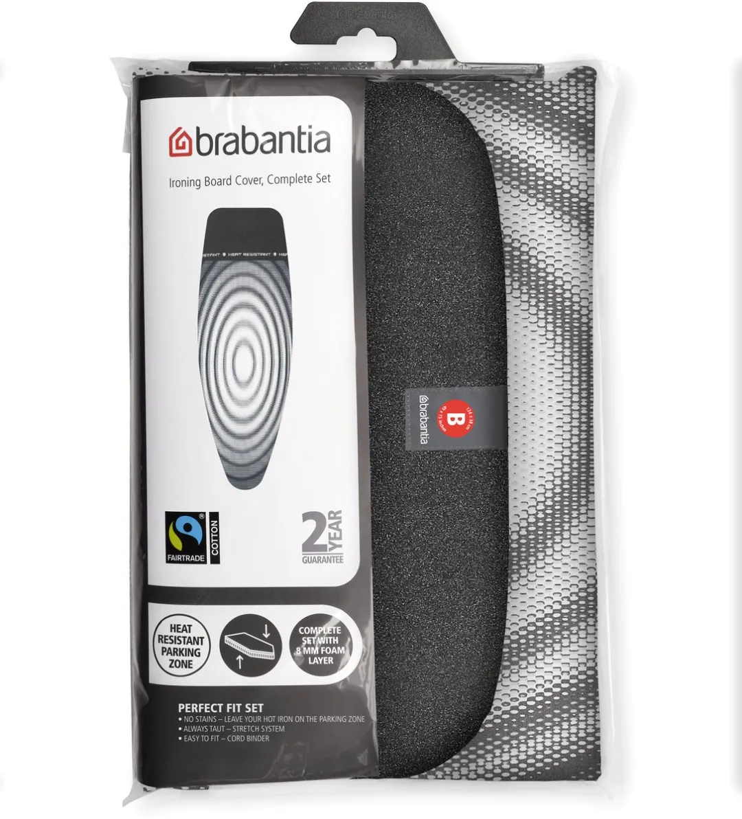 Brabantia Strijkplankhoes D Complete Set 135x45cm - Titan Oval