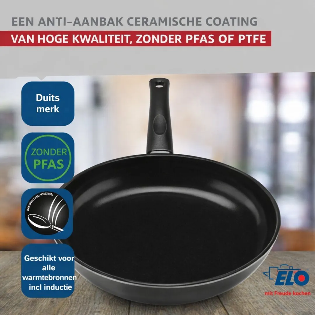 Fackelmann Elo 9724650 Keukengerei Set - 6-delig Inductie - Zwart