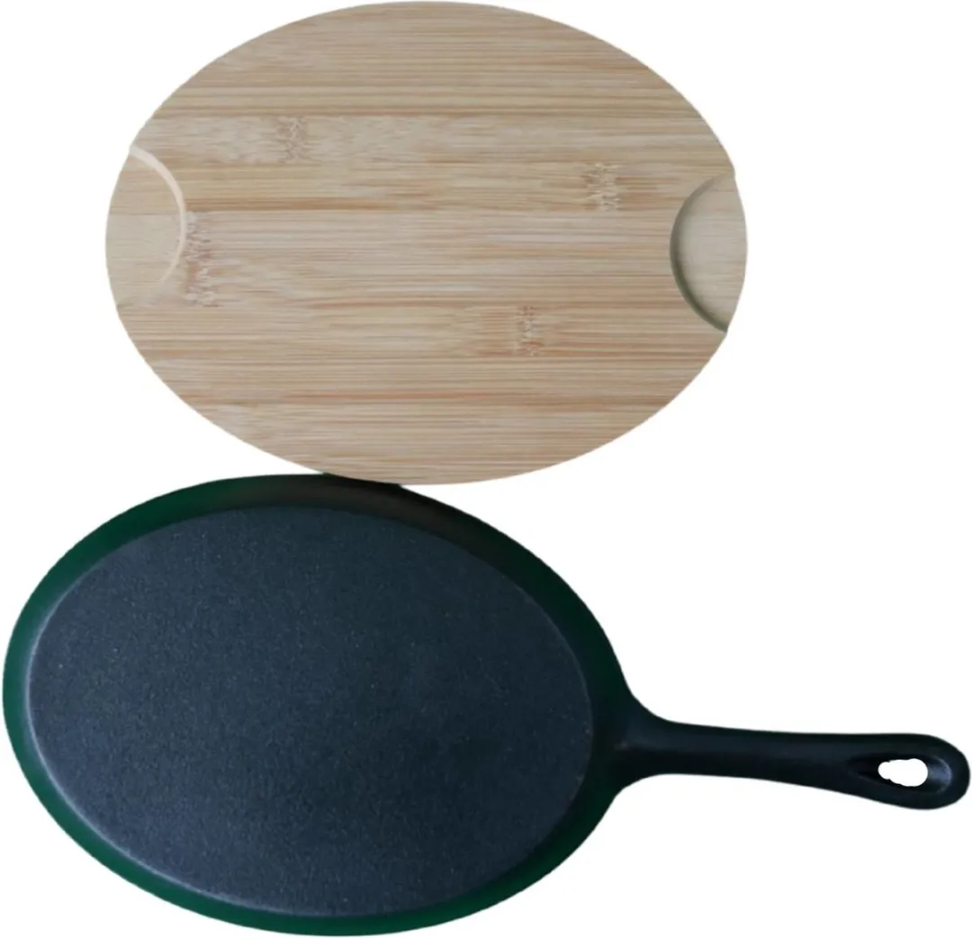 Excellent Houseware Tapas Pan Gietijzer 24cm - Zwart