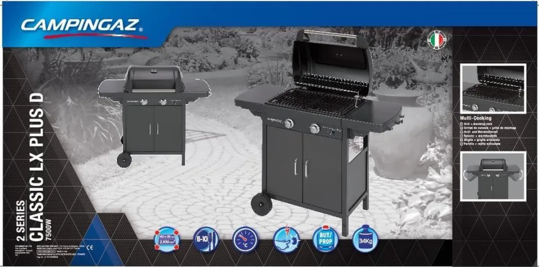 Campingaz 2 Series Classic LX Plus Gasbarbecue 2 Branders - 60cm - Zwart