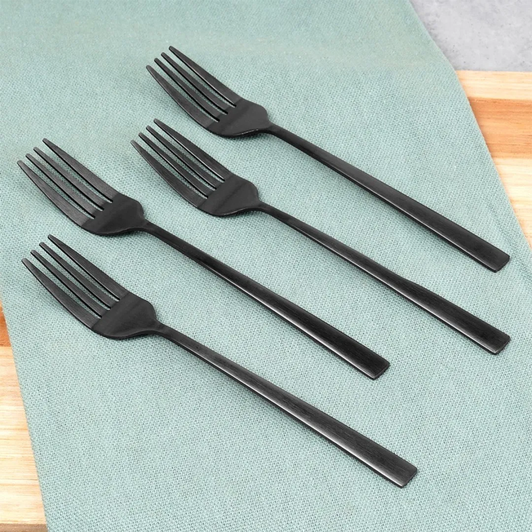 Excellent Houseware Taartvorkjes CC4100920 - 4 Stuks - Zwart - 15 cm - afbeelding 6 van 6