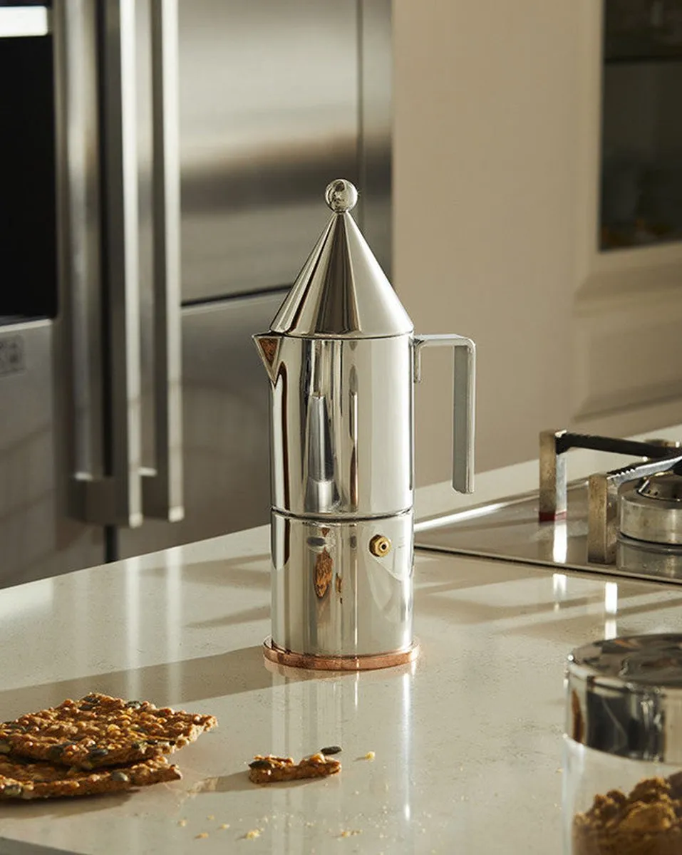 Alessi La Conica Percolator 90002/3 - Zilver