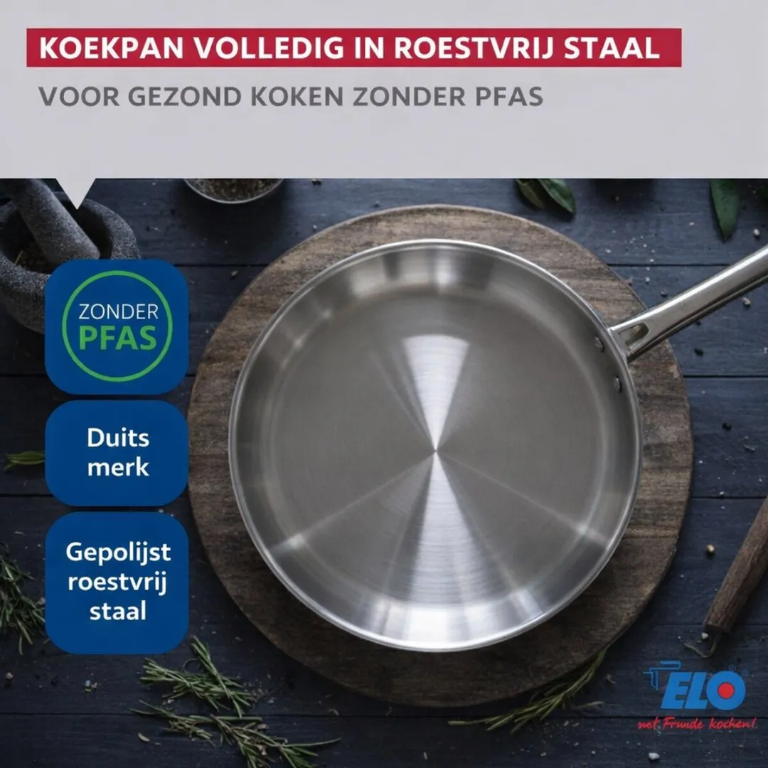 Fackelmann Elo Profi Keukenset 4-delig - Inductie - Roestvrij staal