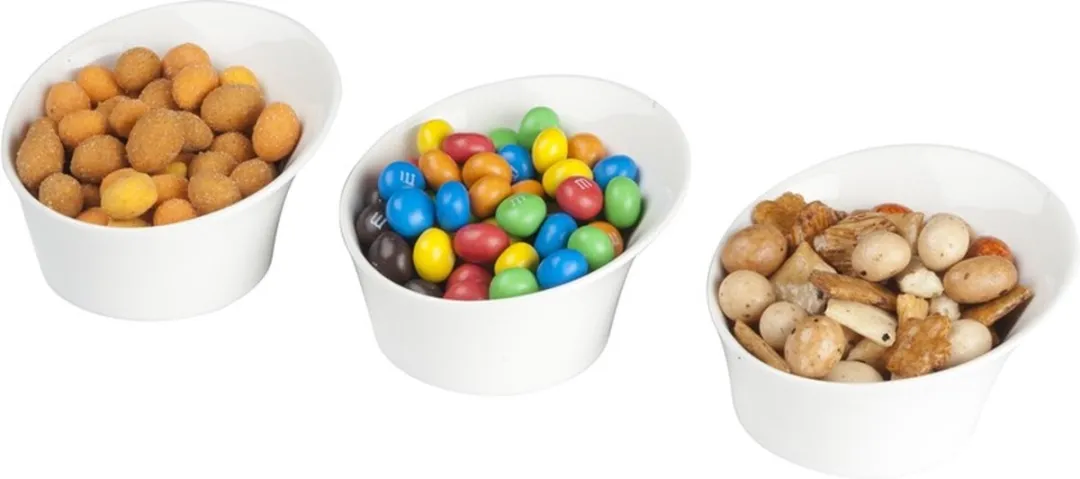 Alpina Keramiek Snackschaaltjes 6-delig - 9cm - Wit
