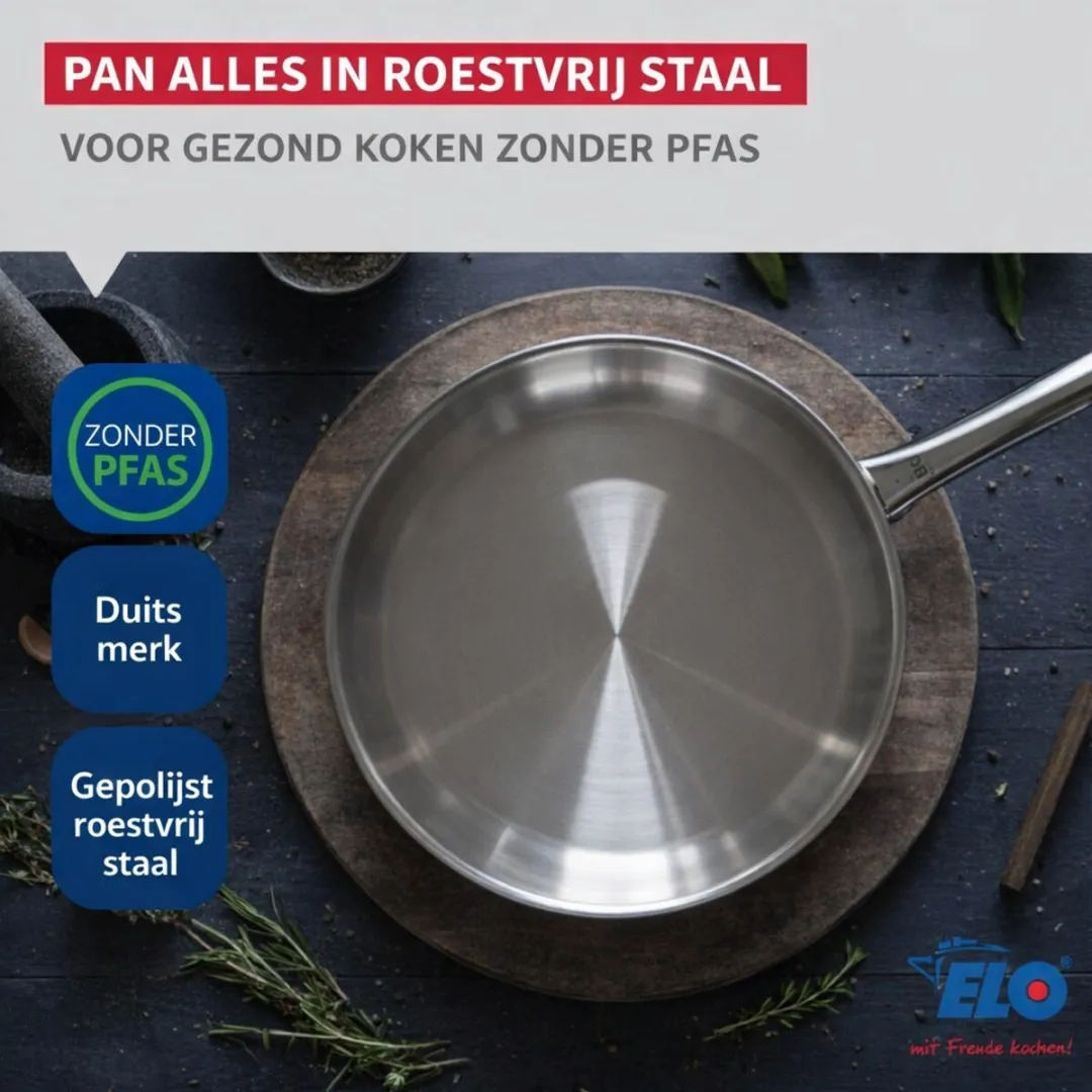 Fackelmann Elo Profi Brillant Keukenset 3-delig - 24/16/12cm Roestvrij staal
