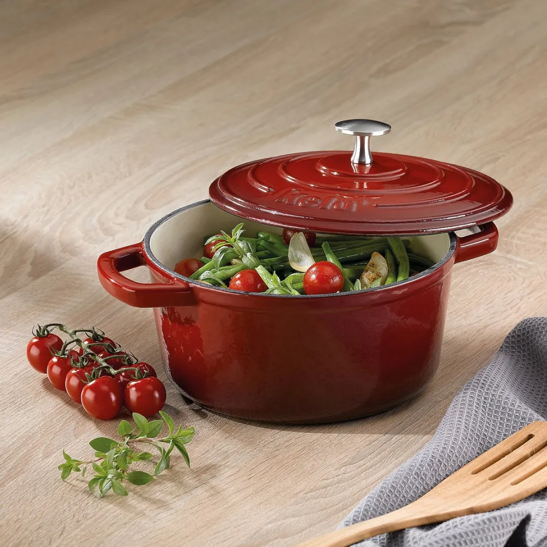 Kela Gietijzeren Braadpan 24cm - 4L - Rood