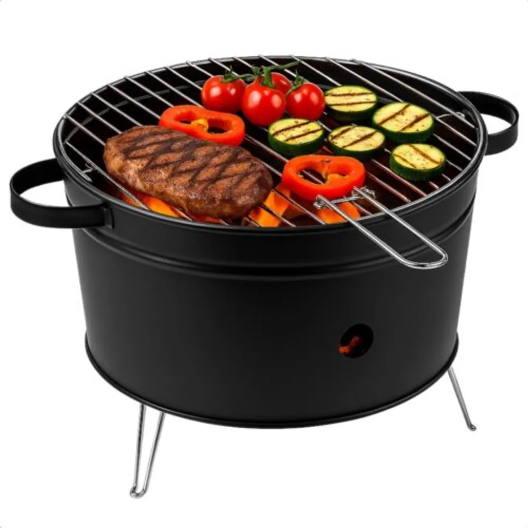 Alpina Tafelbarbecue Houtskool 35cm - Rood