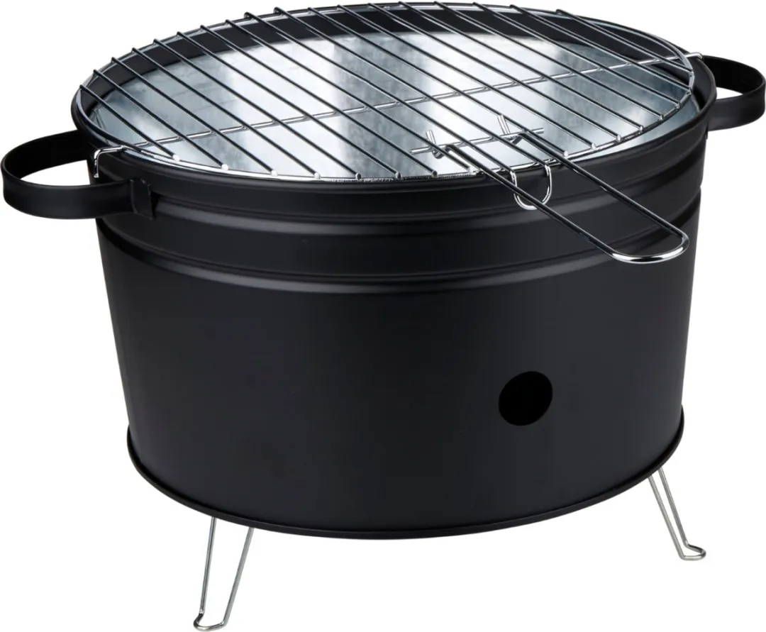 Alpina Tafelbarbecue Houtskool 35cm - Rood