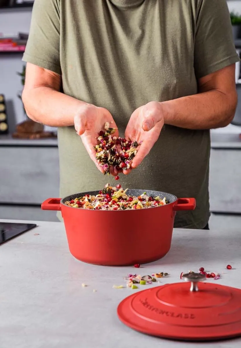 Masterclass Braadpan 5L - 28cm Rood - afbeelding 6 van 6