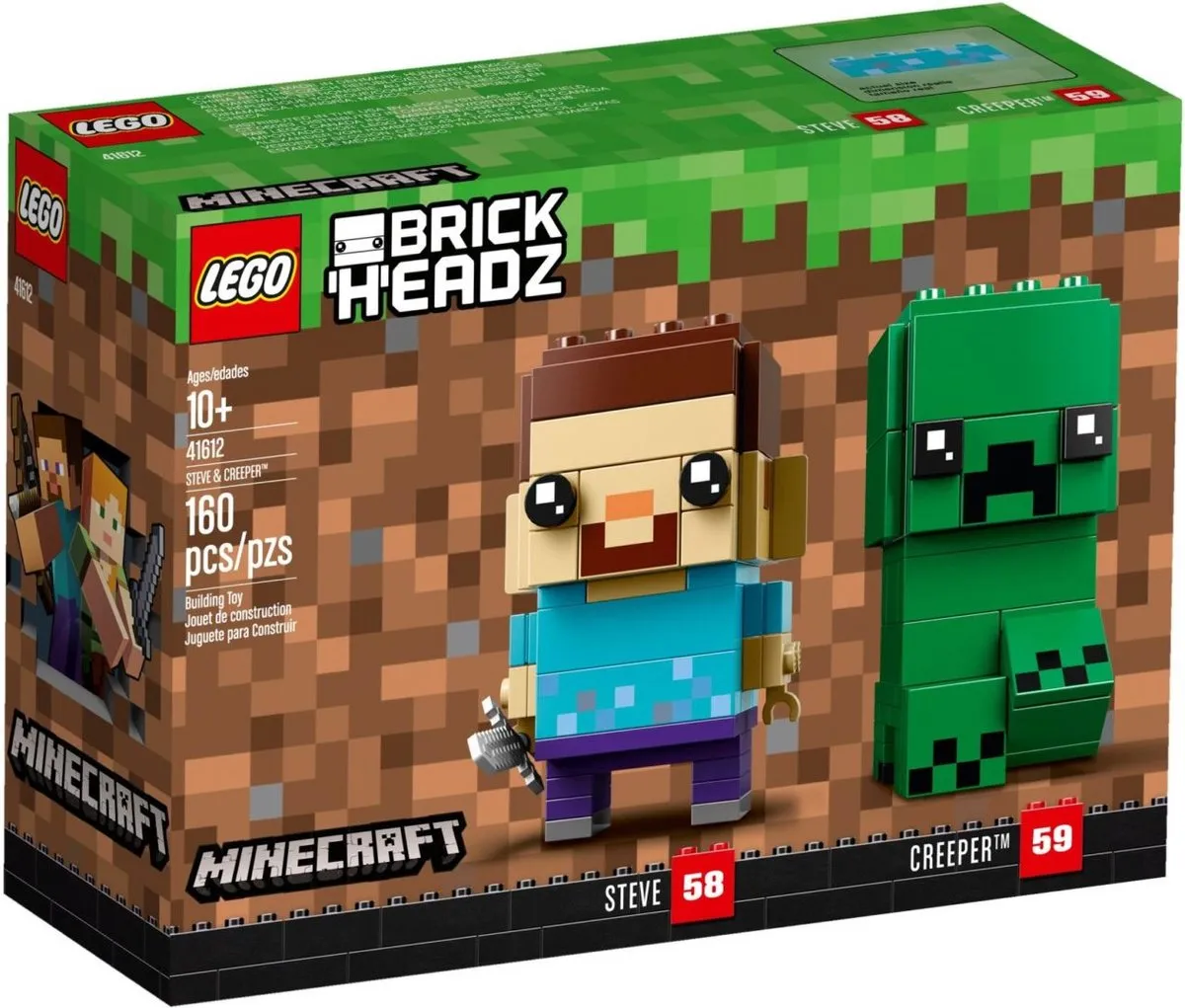 LEGO BrickHeadz 41612 Steve en Creeper