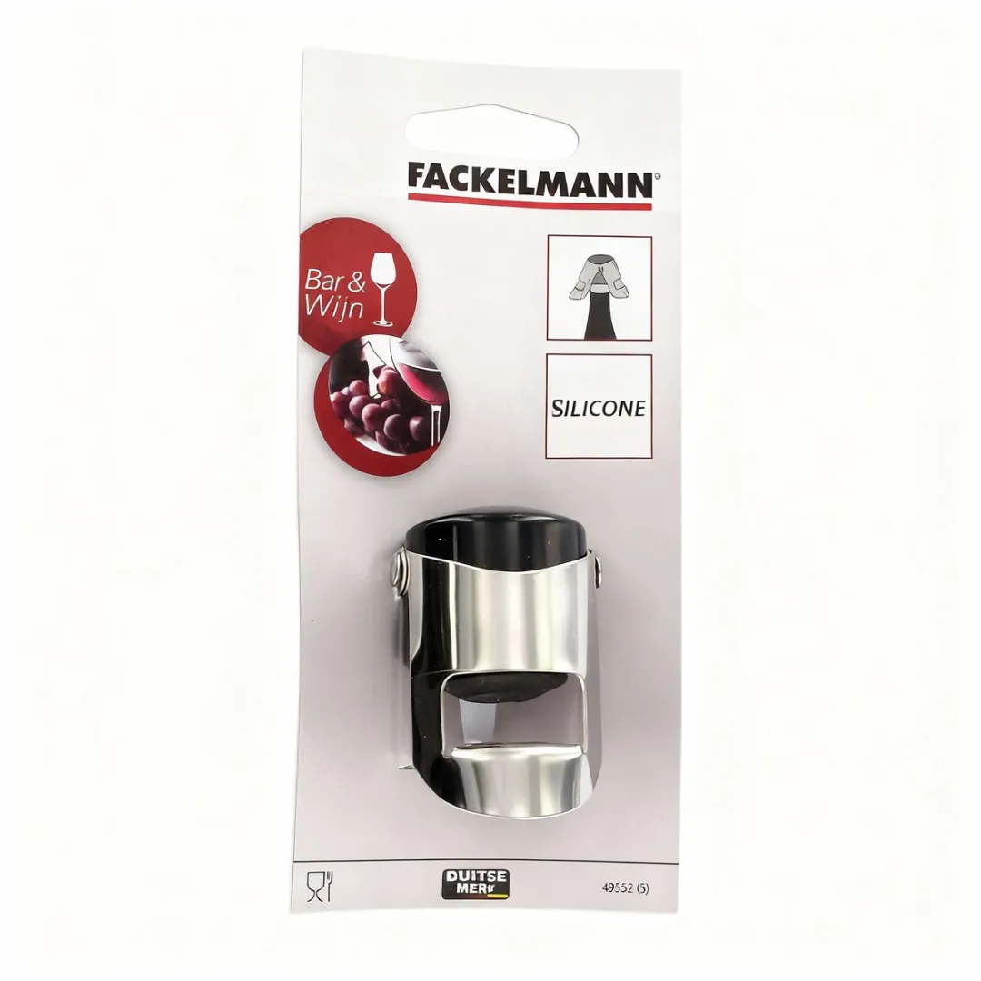 Fackelmann 49552 Champagnekurk - Roestvrij staal 5,5x4cm