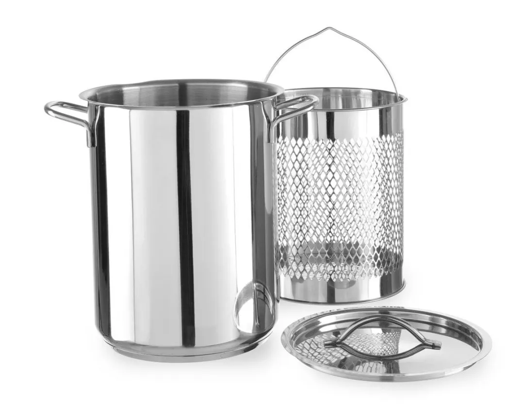 HENDI Asperge- en Pastapan 5,5L - Zilver - afbeelding 4 van 6