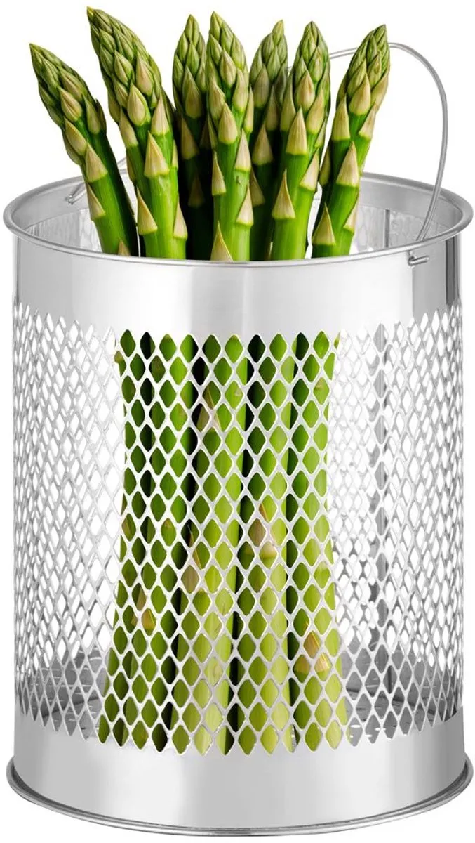 HENDI Asperge- en Pastapan 5,5L - Zilver - afbeelding 2 van 6