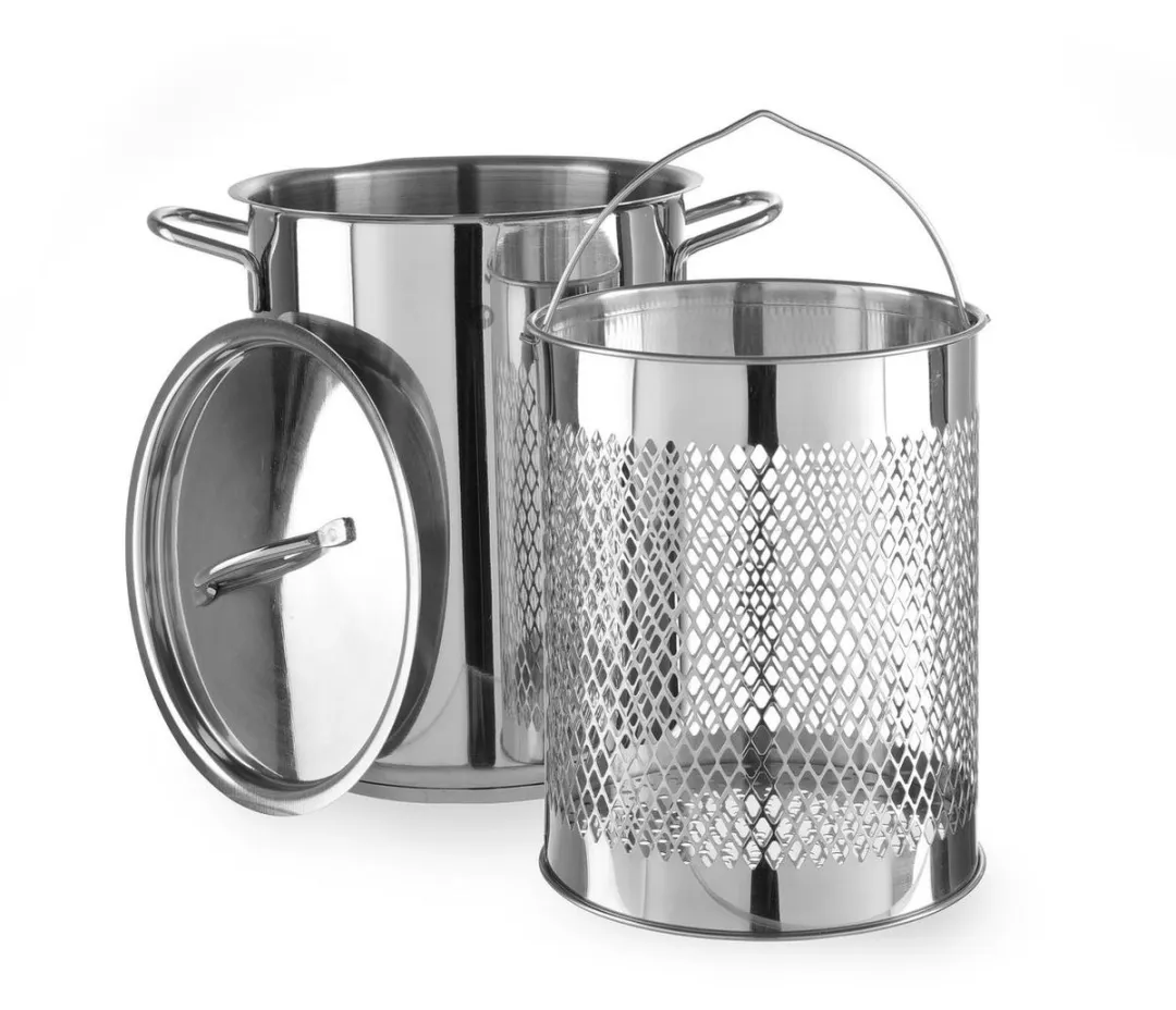 HENDI Asperge- en Pastapan 5,5L - Zilver - afbeelding 5 van 6