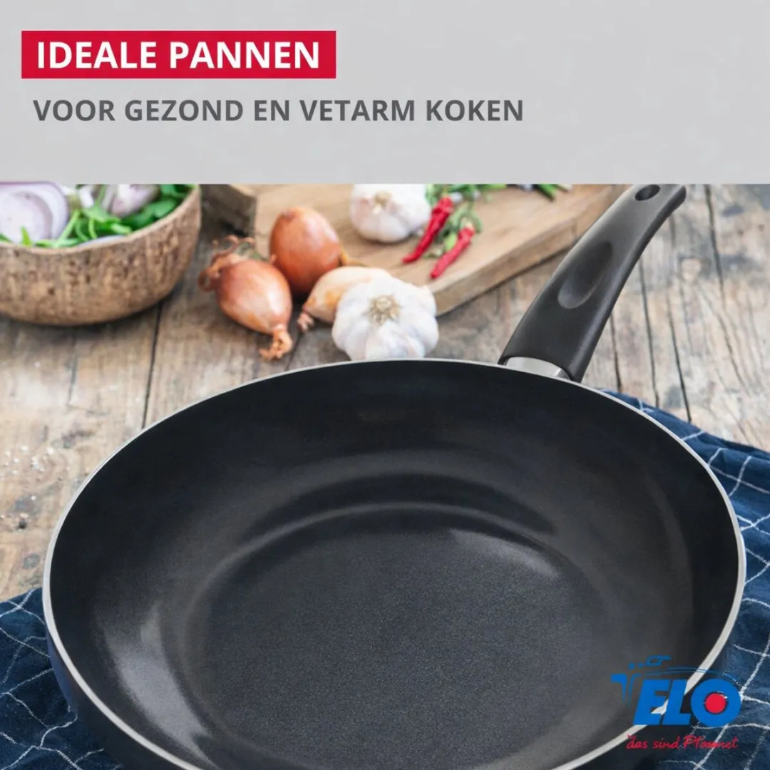 Fackelmann Elo Prima Keukengerei Set 2-delig - 28cm Koekenpan & 24cm Kookpan - Roestvrij staal
