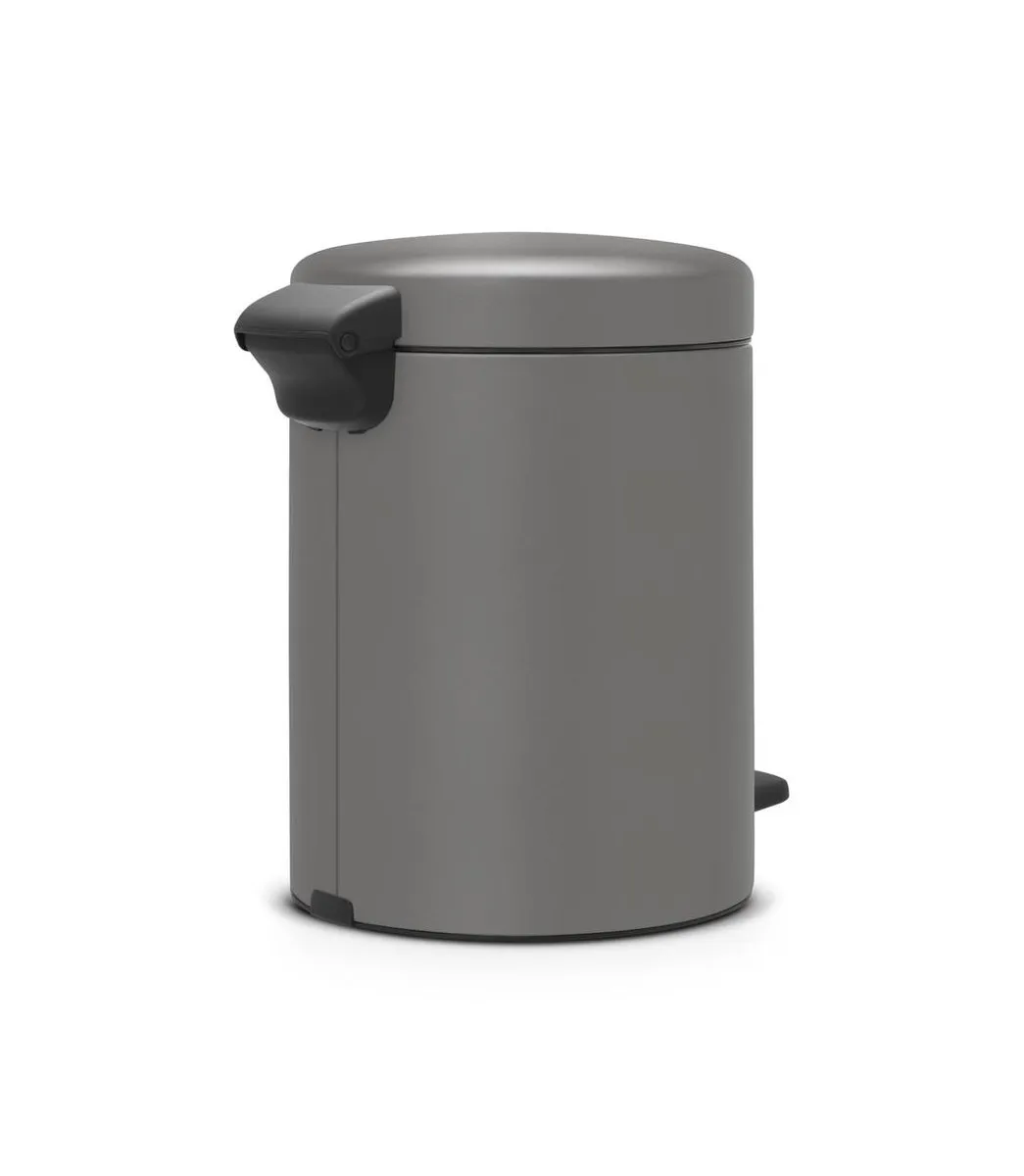 Brabantia NewIcon Prullenbak 5L - Mineral Concrete Grey
