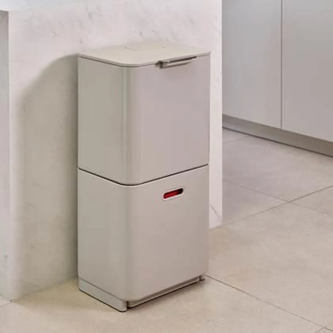 Joseph Joseph Intelligent Waste Prullenbak Totem Max - 60 l - Stone Wit