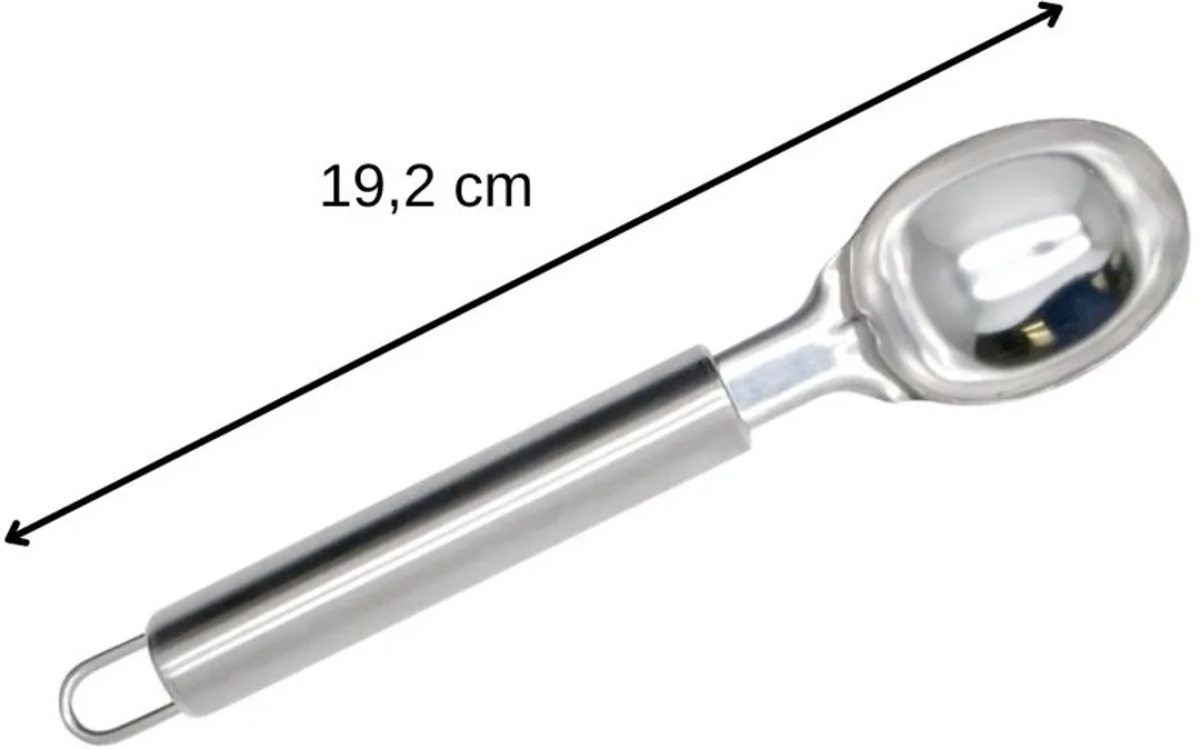 Fackelmann IJslepel 670445 - Roestvrij staal - 19,2x4,2x2,7cm
