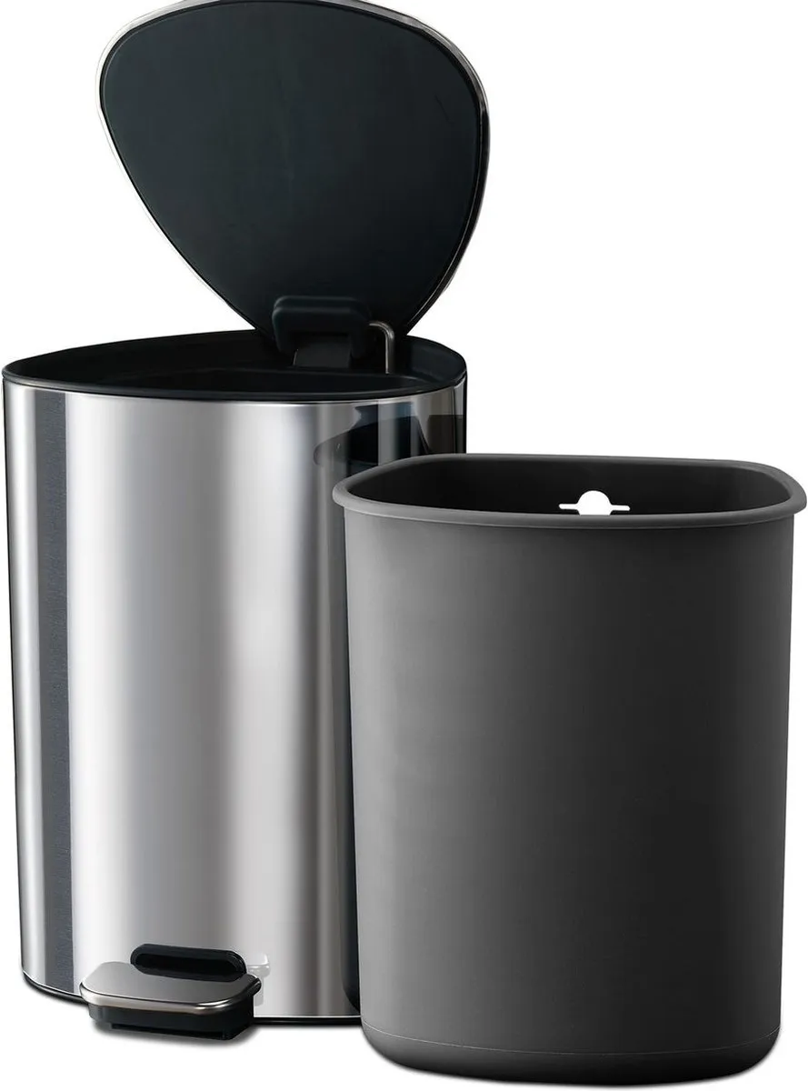 Joseph Joseph 70596 Luxe Pedaalemmer 5L - Zilver