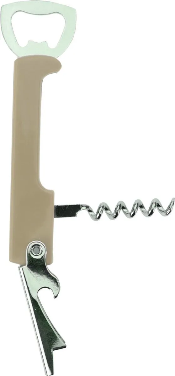 Excellent Houseware Flesopener/Kurkentrekker - Beige