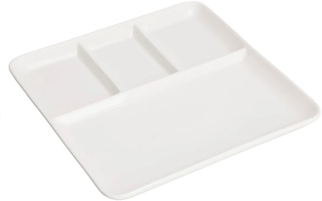 Excellent Houseware Hapjes/Tapas Serveerschaal - 2 Stuks - 25 cm - Wit - afbeelding 6 van 6