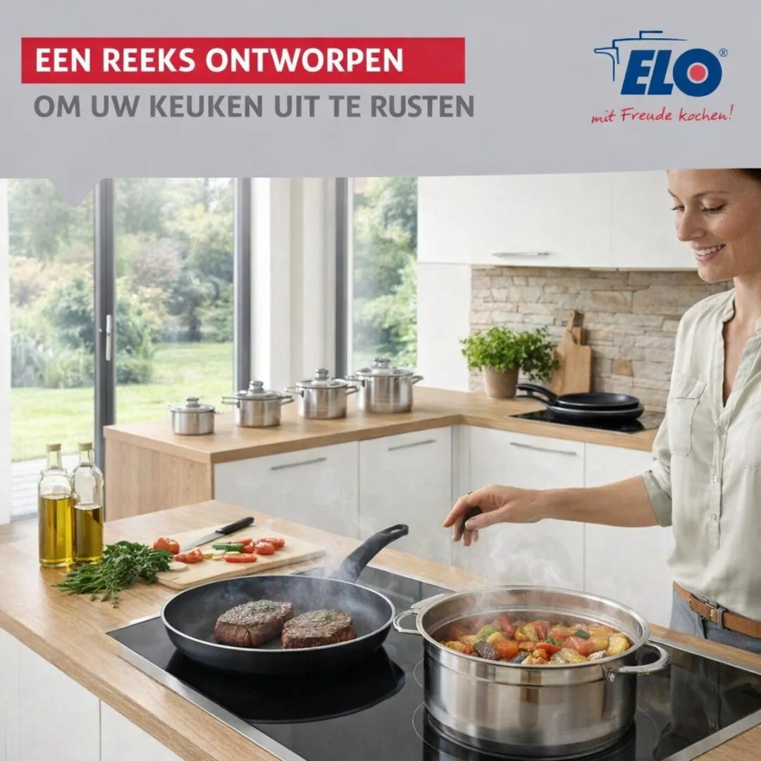Fackelmann Elo 9752650 Keukengerei Set 8-delig - Inductie - Roestvrij staal