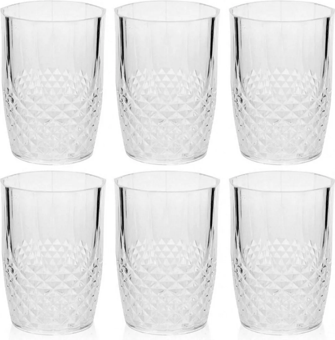 Alpina Waterglazen Set 6 Stuks 400ml - Crystal Effect