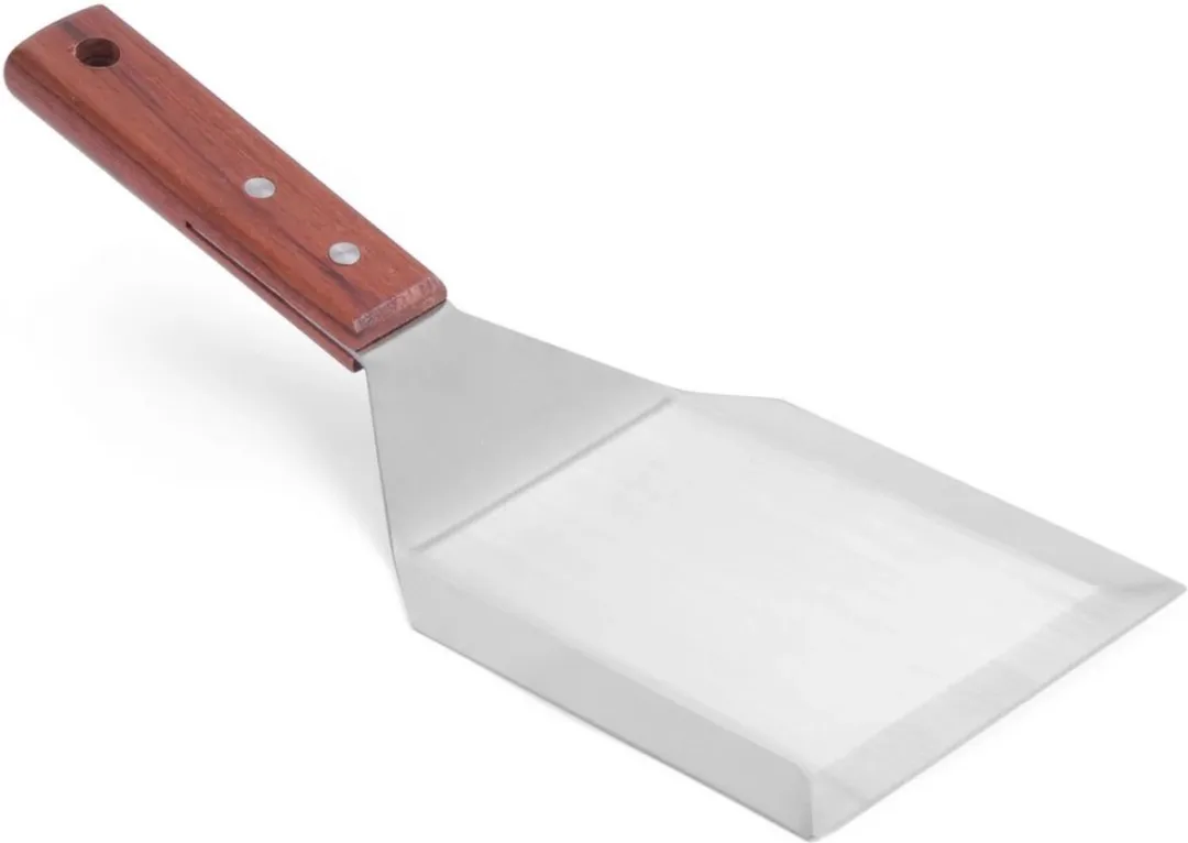 HENDI Hamburger Turner Donker Hout 305x110mm Roestvrij Staal