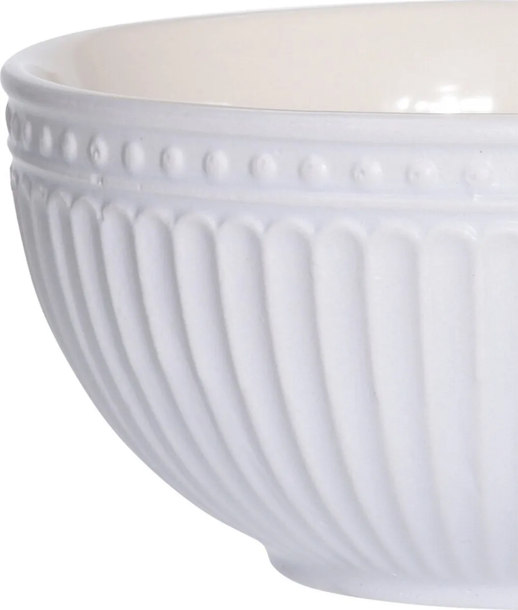 Excellent Houseware Roman Style Soepkommen - 14x7cm - Ivoorwit