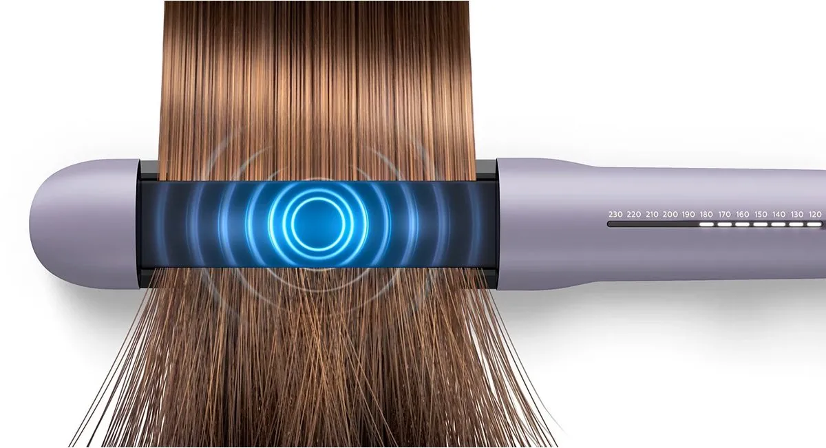 Philips Haarglatter BHS742/00 – ThermoShield – Keramische platen met arganolie – Ionisatie – 120–230 °C – Paars