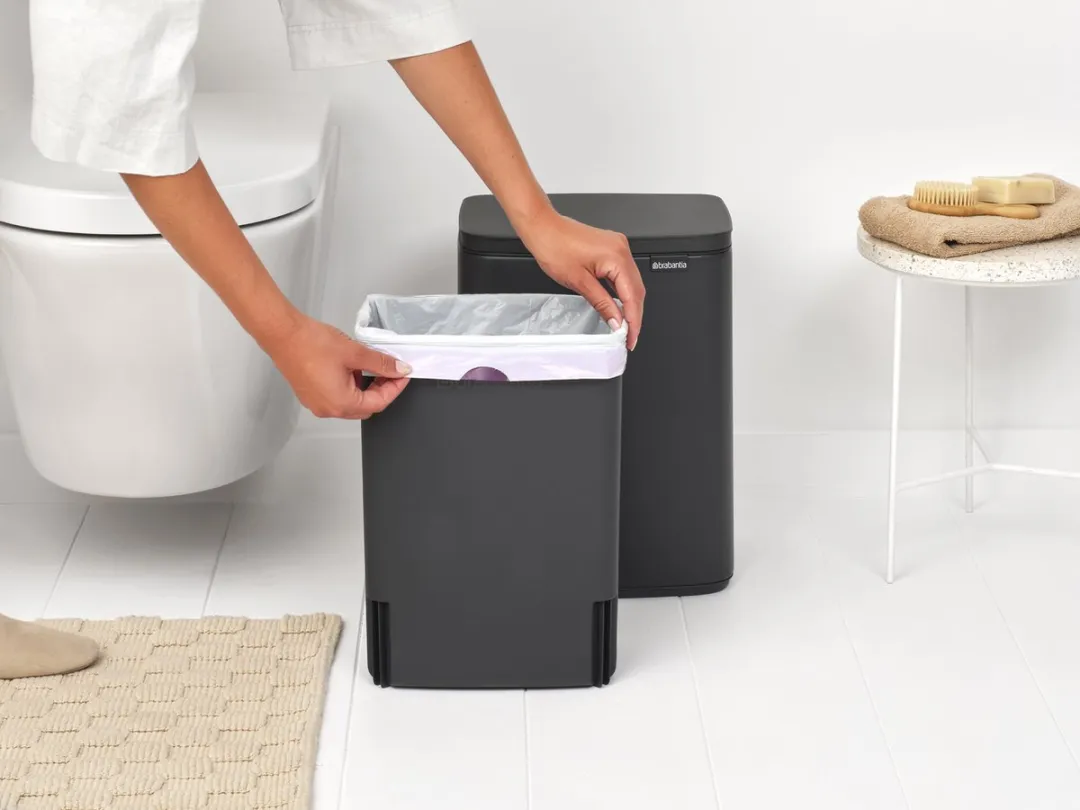 Brabantia Bo Prullenbak 12L - Mineral Infinite Grey - afbeelding 6 van 6