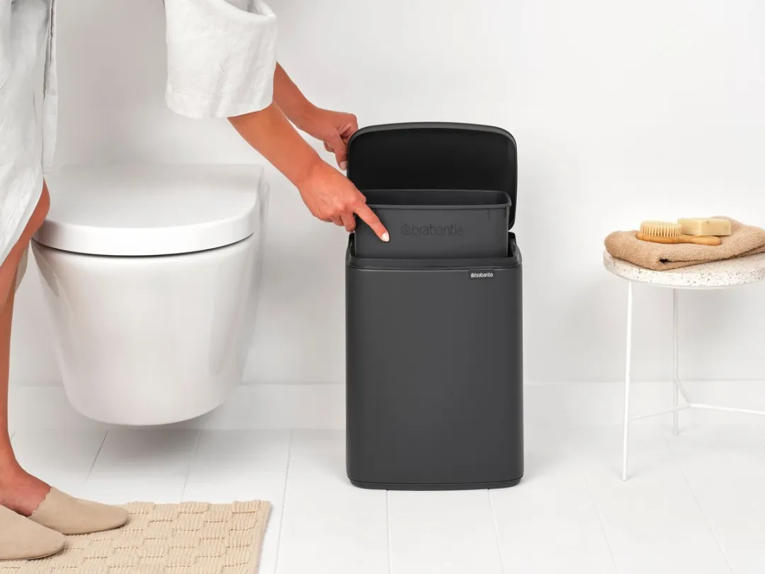 Brabantia Bo Prullenbak 12L - Mineral Infinite Grey
