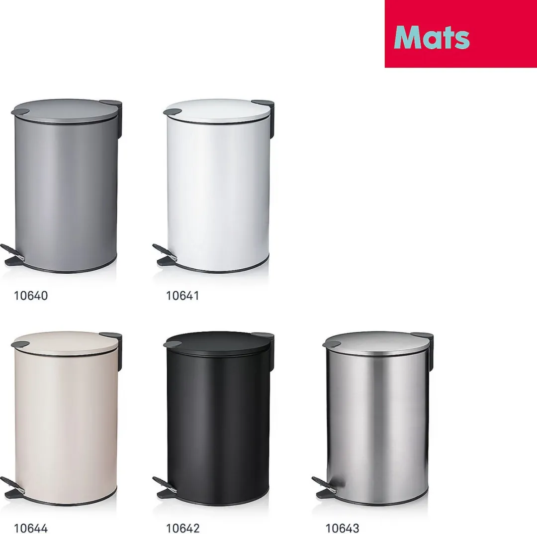Kela Pedaal Afvalemmer 12L - Wit - MPN 10641