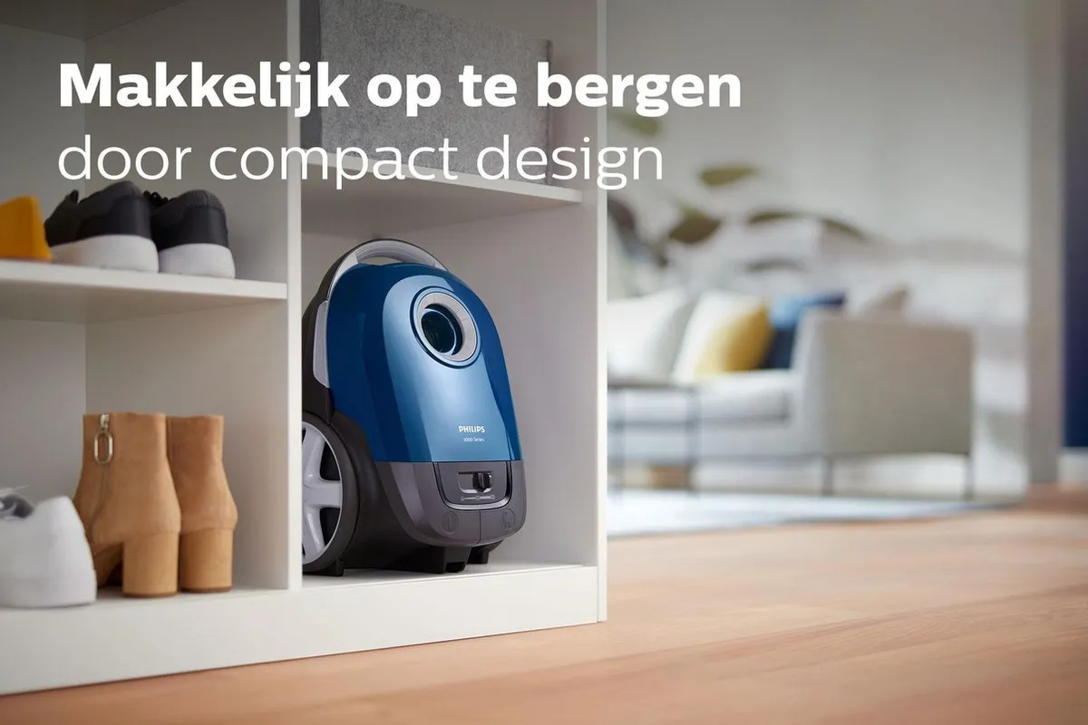 Philips Performer Compact XD3110/09 Stofzuiger - 900W - Blauw