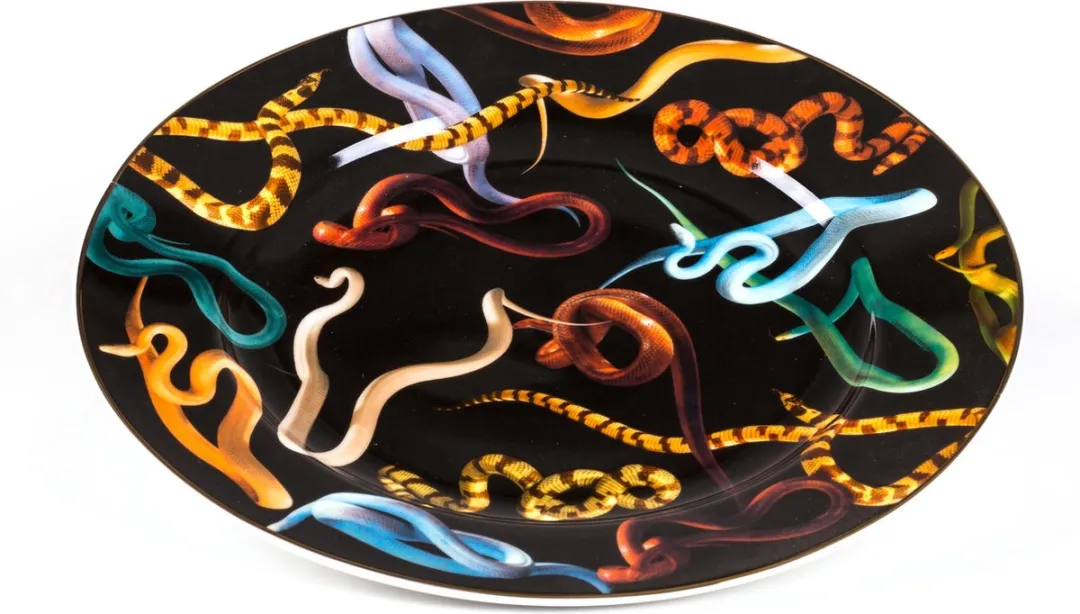 Seletti Toiletpaper Dinerbord Ø27cm - Porselein - Multicolor - afbeelding 3 van 6