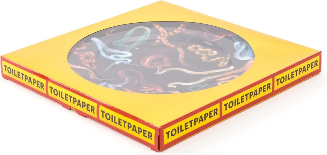 Seletti Toiletpaper Dinerbord Ø27cm - Porselein - Multicolor - afbeelding 4 van 6