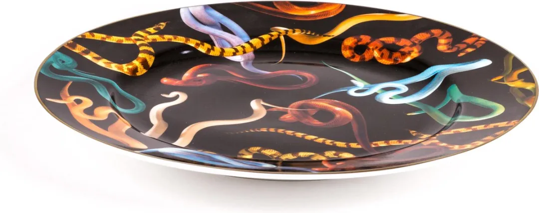 Seletti Toiletpaper Dinerbord Ø27cm - Porselein - Multicolor - afbeelding 2 van 6