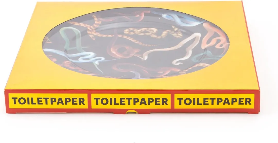 Seletti Toiletpaper Dinerbord Ø27cm - Porselein - Multicolor - afbeelding 6 van 6