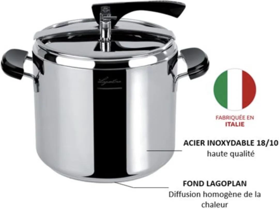 Lagostina La Classica Snelkookpan 12L - Zilver
