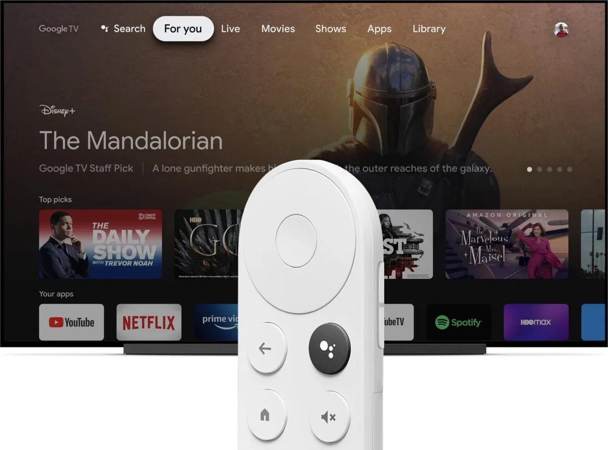 Google Chromecast met Google TV 4K HDR - Wit
