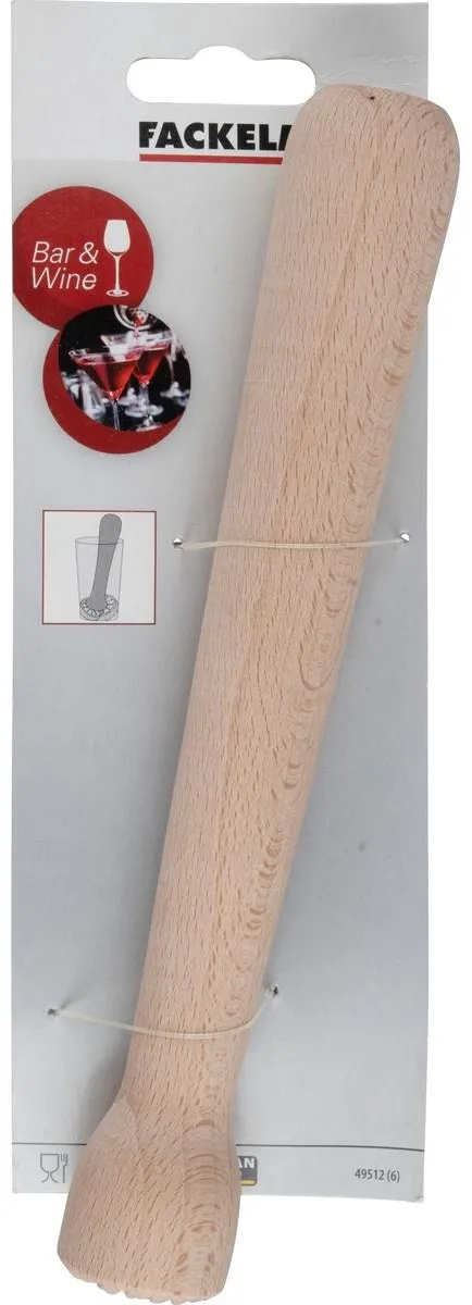 Fackelmann Houten Cocktailstamper 22,3cm - Bruin - afbeelding 6 van 6