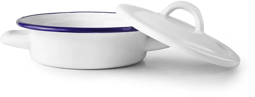 Ibili Vintage Blanca Eierdopje 14cm - Wit/Blauw - afbeelding 3 van 4