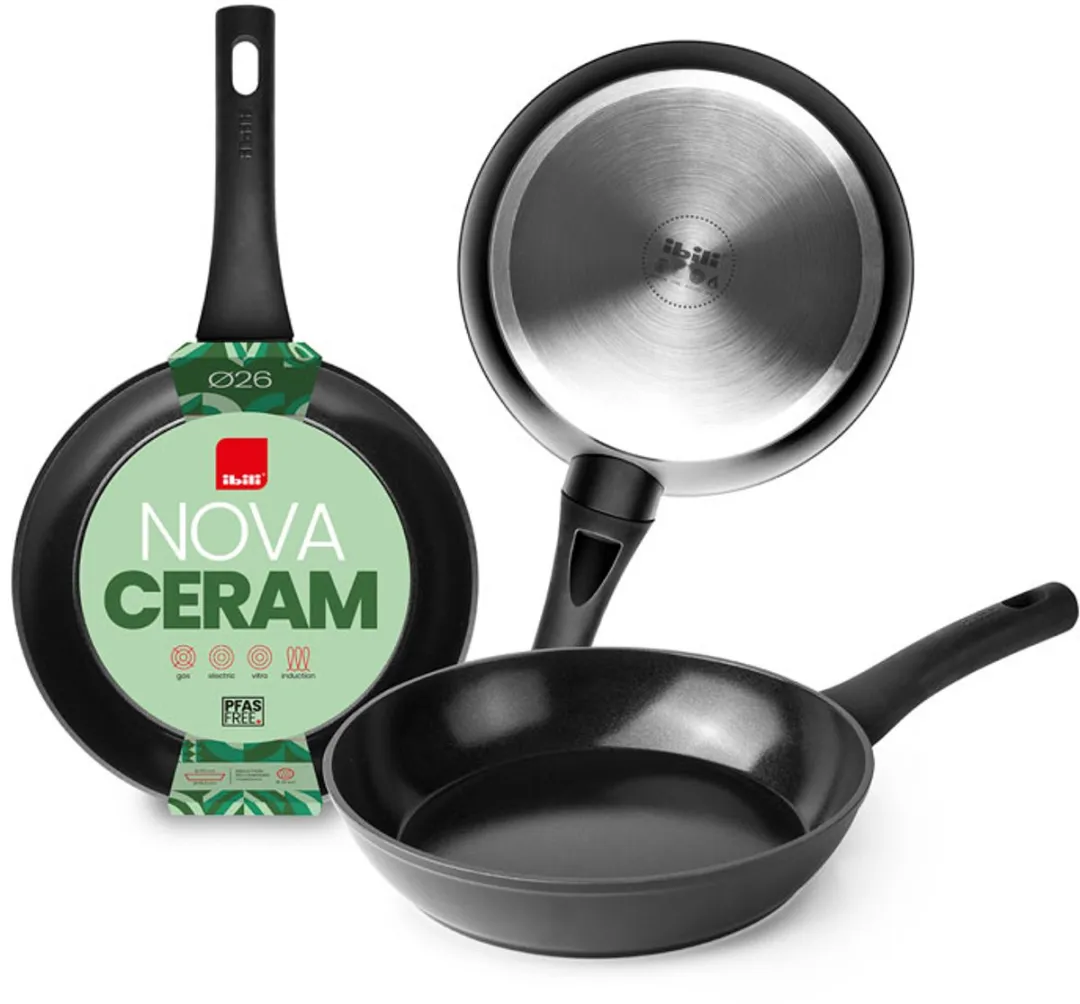 Ibili Nova Cream 20cm Koekenpan - Inductie - Zilver