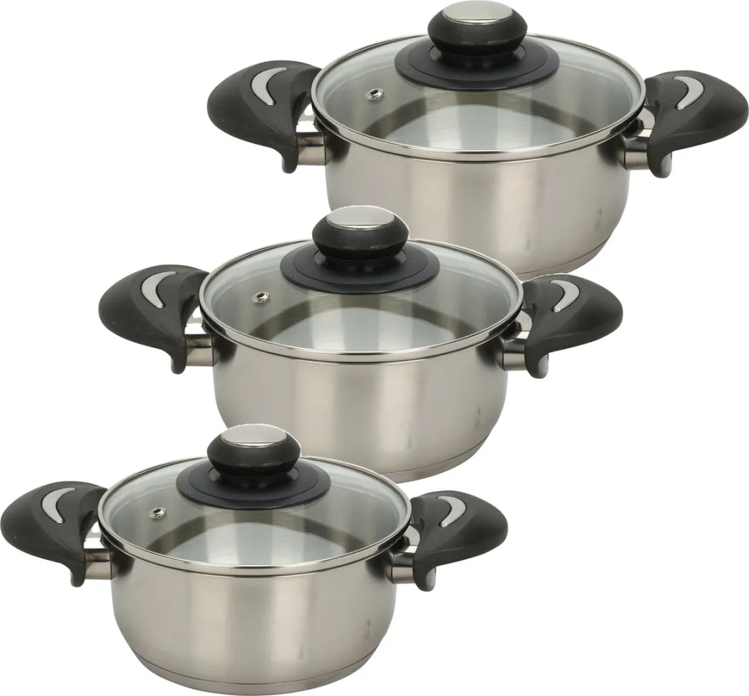 Excellent Houseware Kookpannen Set 3-delig