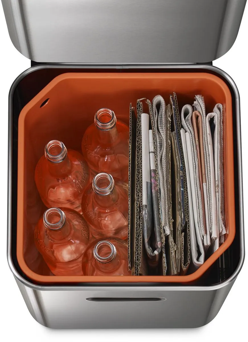 Joseph Joseph Totem 2.0 Prullenbak 40L - Zilver - afbeelding 6 van 6