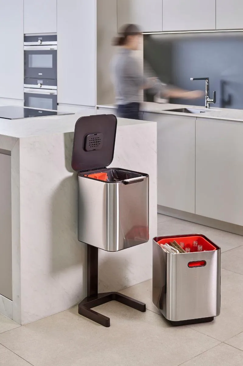 Joseph Joseph Intelligent Waste Prullenbak Totem 2.0 Compact Recycler - 40 l - Zilver