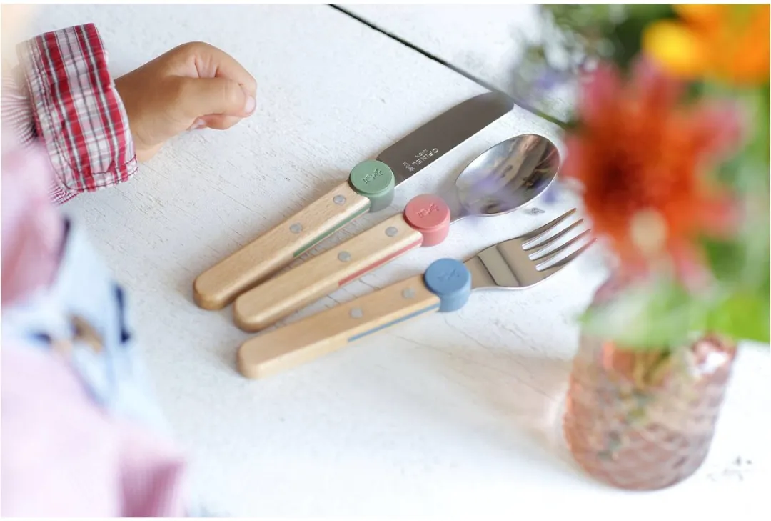 Opinel Le Petit Gourmet Bestekset 3-delig Koraal