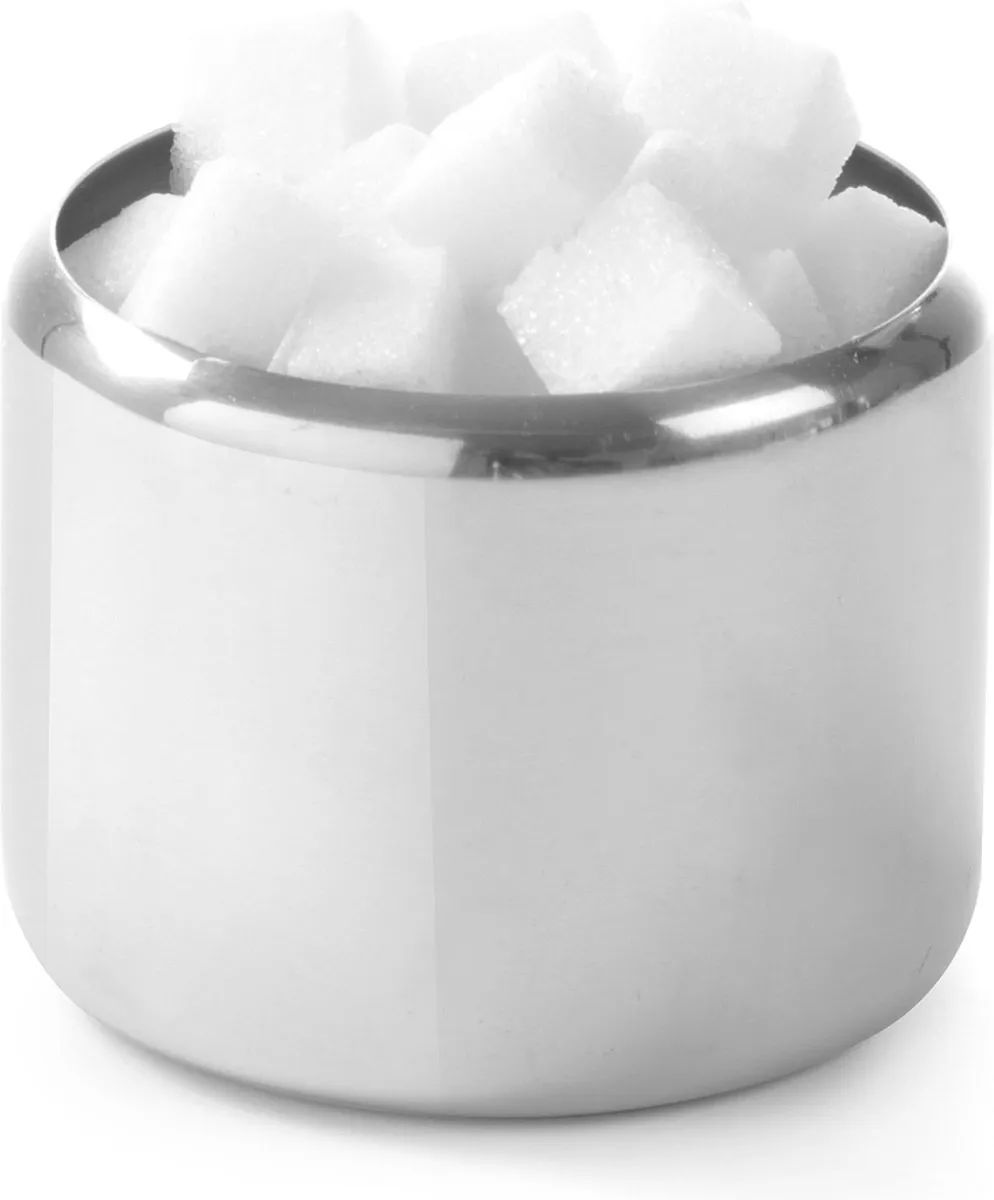 Hendi Compact Suikerpotje 452202 - 0,3L - Roestvrij staal