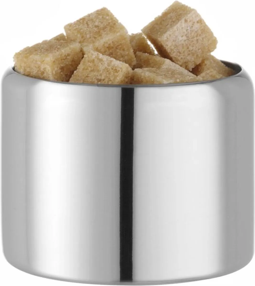 Hendi Compact Suikerpotje 452202 - 0,3L - Roestvrij staal